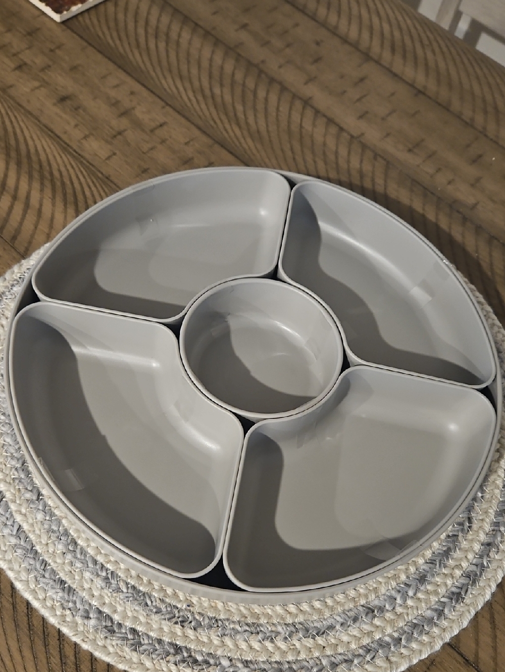 Room Essentials Gray 6 Piece Server New